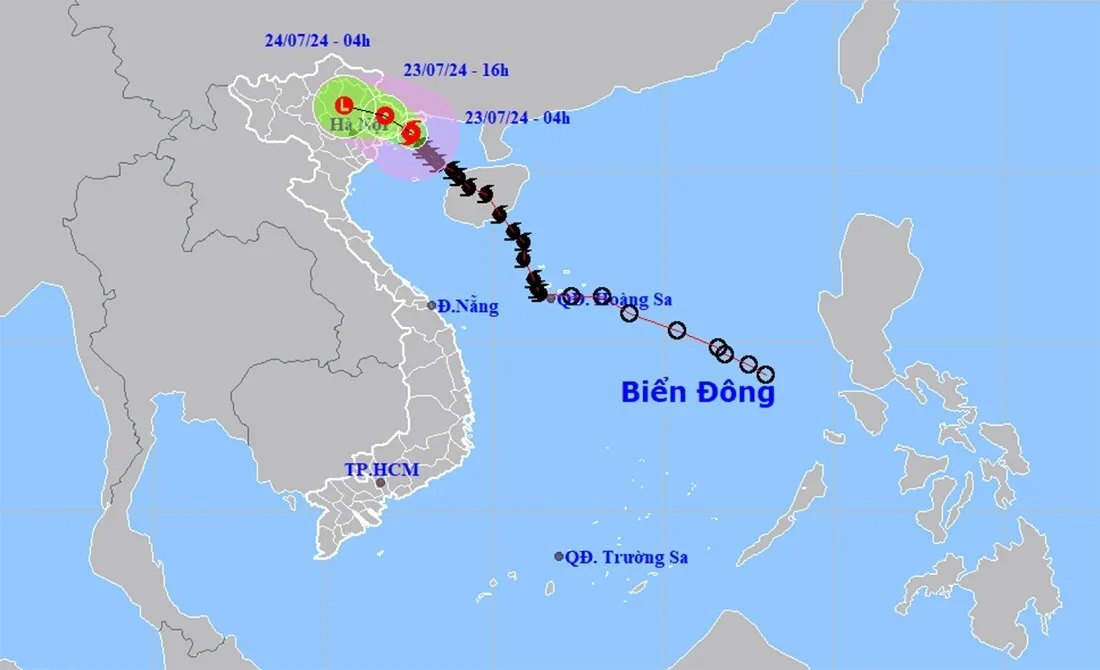 Bão số 2 giật cấp 11 trên vùng ven biển Quảng Ninh - Hải Phòng