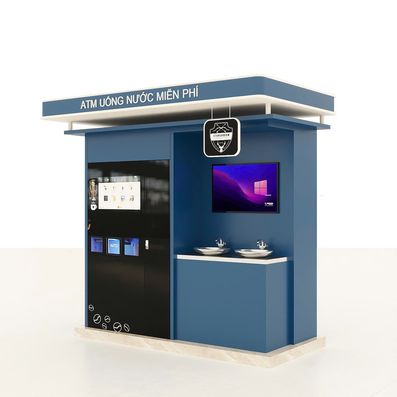  Cơ hội vàng cho mô hình máy bán cà phê và thức uống tự động kết hợp ATM nước uống miễn phí tại đô thị